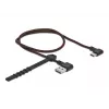 USB laidas DeLOCK EASY-USB 2.0 Type-A kištukas į Type-C kištuką 0,5 m juodas