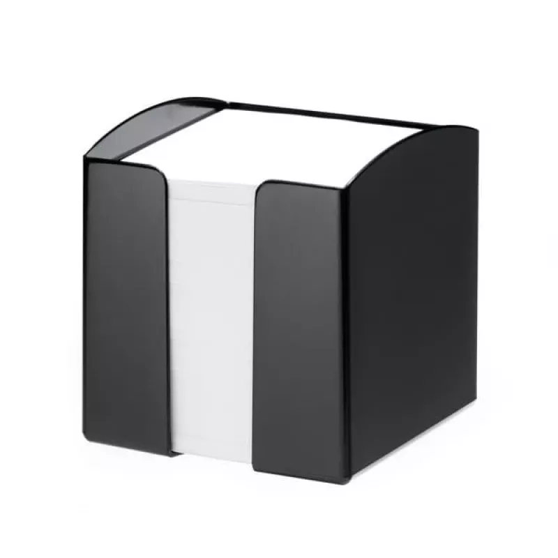 Durable TREND Square Black užrašų dėžutė 105x100x100 mm