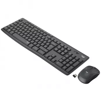 LOGITECH MK295 Tylus belaidis klaviatūros ir pelės rinkinys GRAPHITE