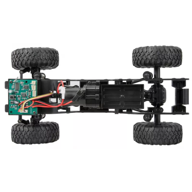 Radijo bangomis valdomas visureigis Amewi Mini-D90 4WD 1:16 RTR mastelio modelis