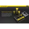 Baterijų kroviklis Nitecore NEW i2 — 2 angos, LiFePO4, Li-Ion, NiMH, 100–240 V, juodas
