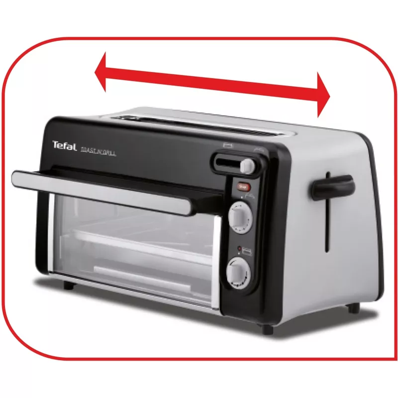 Skrudintuvas Tefal TL6008 2 griežinėliai 1300 W Aliuminis Juodas
