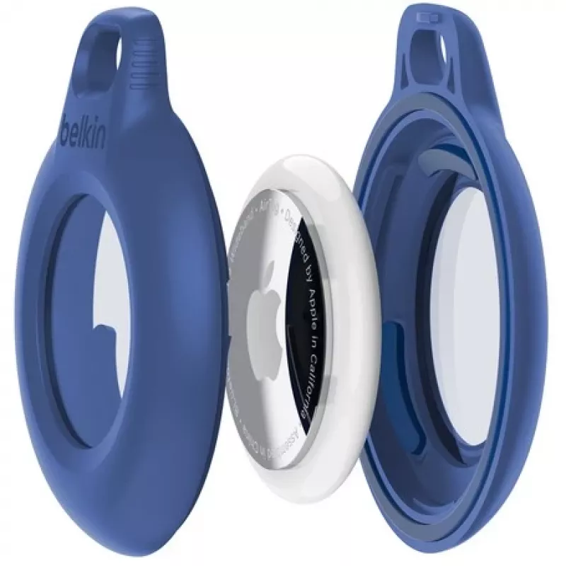 Belkin MSC013btBL Mėlynas vandeniui atsparus dėklas su raktų pakabuku, skirtas Apple AirTag
