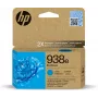 Kasetė HP 938e EvoMore Cyan – standartinė talpa, vienetinis paketas, ~1650 puslapių