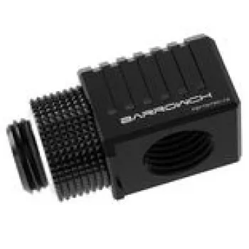 Barrow 90° Adapteris G1/4'' moteriškas į G1/4'' moteriškas – juodas