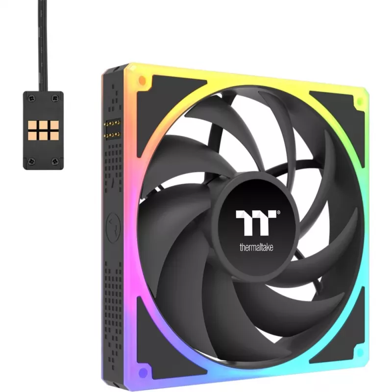 Ventiliatorių rinkinys THERMALTAKE TOUGHFAN EX 140 ARGB Sync 3Pack — 140 mm, didelis oro srautas, mažas triukšmas