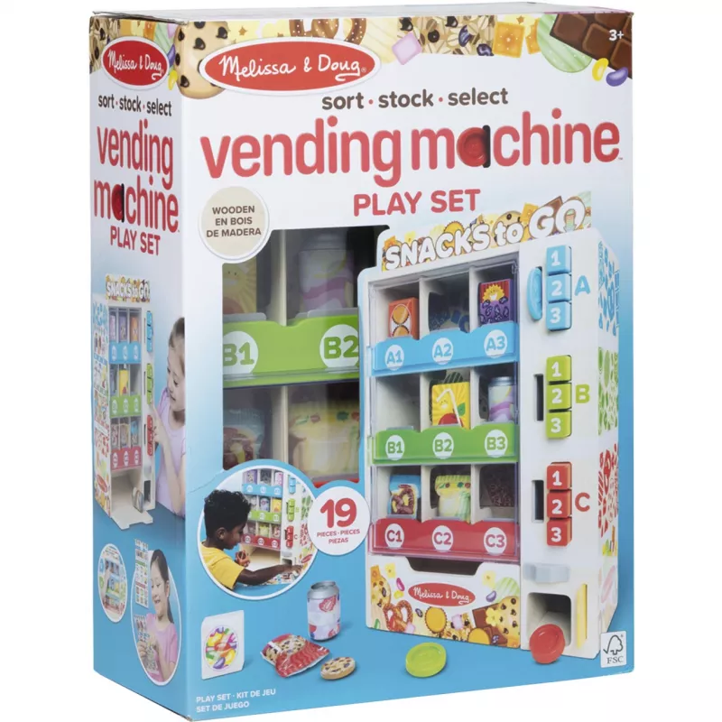 Melissa & Doug - Automatų prekybos žaidimų rinkinys iš medžio