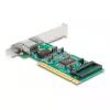 DeLOCK PCI kortelė 1 x RJ45 Gigabit LAN RTL pilno aukščio / žemo profilio