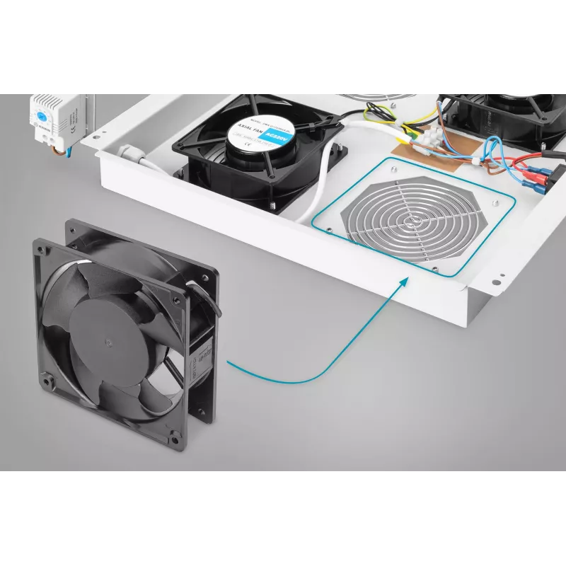 Ventiliatorius Digitus DN-19 FAN 19 colių tinklų ir serverių spinoms