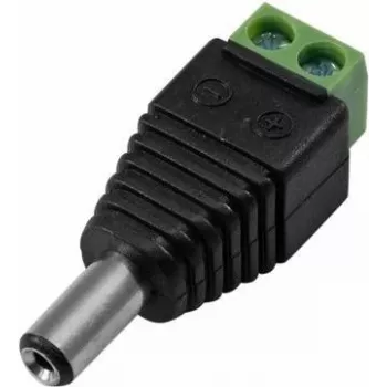 Maitinimo adapteris EUROLITE 50532025 vyriškas — DC statinės kištukas į varžtų gnybtą