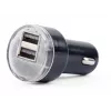 Automobilinis kroviklis Gembird EG-U2C2A-CAR-02, 12–24 V įėjimas, 5 V/2,1 A išėjimas, 2× USB 2.0, juodas