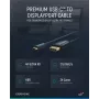 USB-C į DisplayPort laidas, M/M, mėlynas, 1,0 m