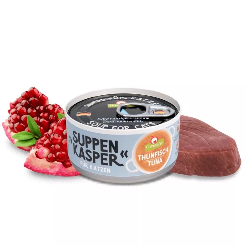 Šlapias skanėstas katėms Fox4Pets GranataPet SUPPENKASPER Tuna 70 g, suaugusioms, be grūdų, skardinė