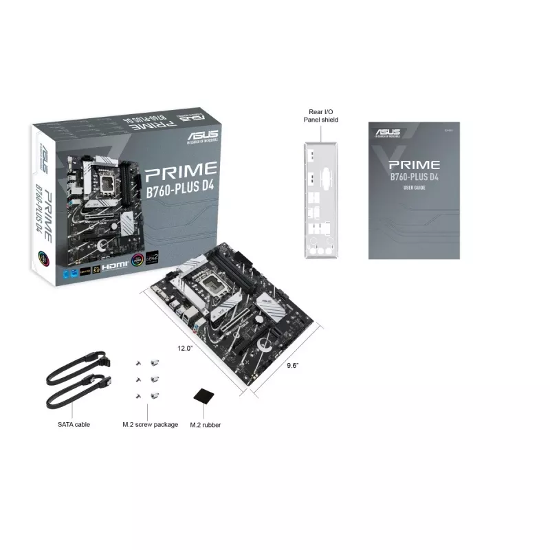 ASUS PRIME B760-PLUS D4 Intel B760 LGA 1700 ATX pagrindinė plokštė