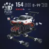 3D dėlionė Ravensburger Iconics Porsche 911 GT3 Cup – modelio replikos rinkinys