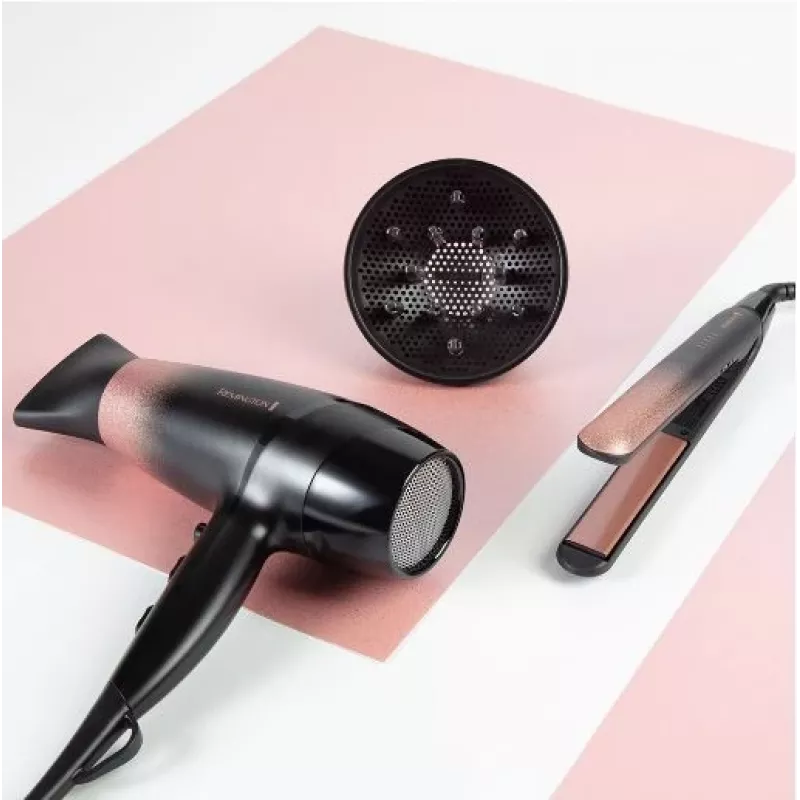 Plaukų džiovintuvas Remington Asciugacap.2200e 3temp/2vel Rose Shimm