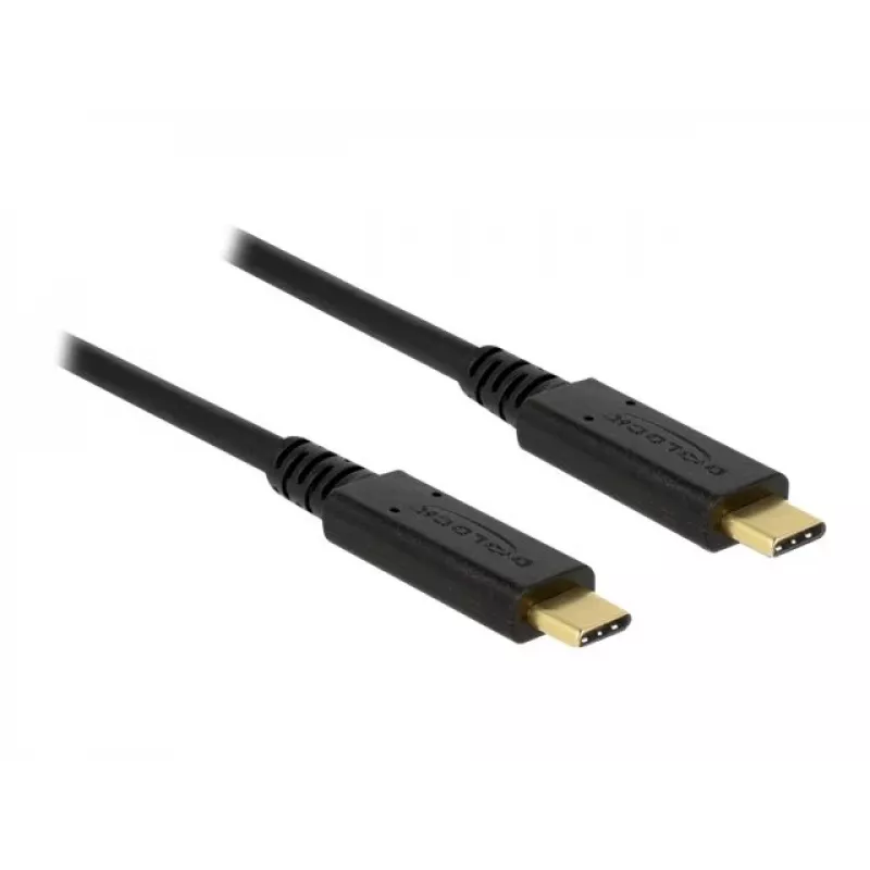 USB-C kabelis DeLOCK 85531 USB 3.2 Gen 2 1 m juodas