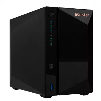 Asustor DRIVESTOR 2 Pro Gen2 AS3302T v2 NAS Realtek RTD1619B 2 GB DDR4 ADM Juodas