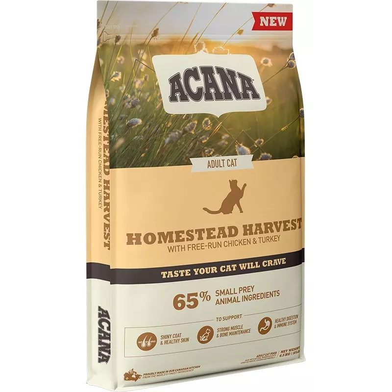 ACANA Homestead Harvest - sausas ėdalas katėms - 4,5 kg