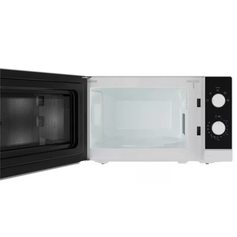 Solo mikrobangų krosnelė TEKA MW FS20 WH – stalviršinė, 20 L, 700 W, sukamoji rankenėlė, mechaninis laikmatis, 25,5 cm padėklas