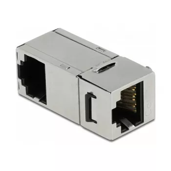 DeLOCK Keystone modulis RJ45 lizdas į RJ45 lizdą Cat.6A 90° kampu