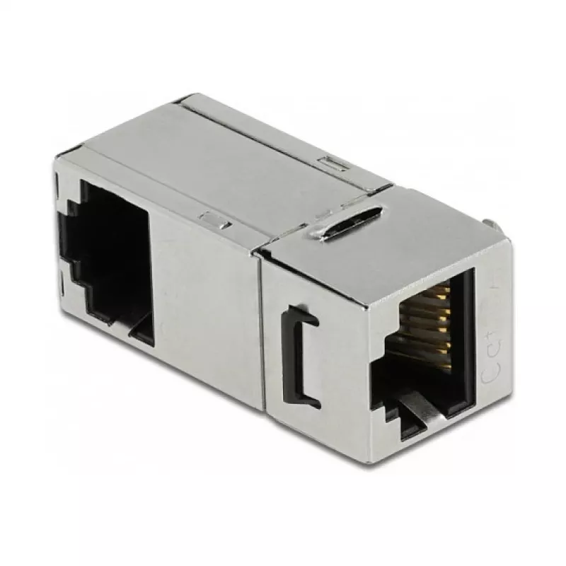 DeLOCK Keystone modulis RJ45 lizdas į RJ45 lizdą Cat.6A 90° kampu