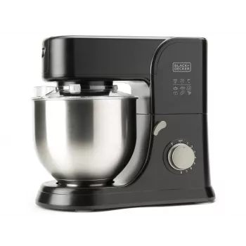 Mikseris Black & Decker BXKM1001E 1000 W, 5,2 L nerūdijančio plieno dubuo, 8 greičiai, minkymo ir plakimo funkcijos