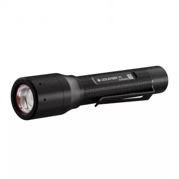Rankinis žibintuvėlis Ledlenser P5 juodas, LED, 140 lm, AA baterija, IP54, aliuminis, segtukas kišenei