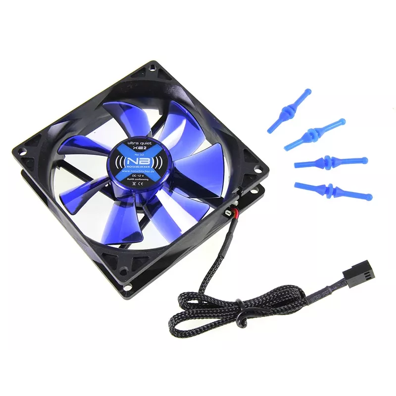 Ventiliatorius Noiseblocker BlackSilentFan XE2 92 mm