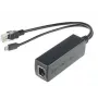 Microconnect MC-POESPLITTER tinklo skirstytuvas Power over Ethernet (PoE) juodas
