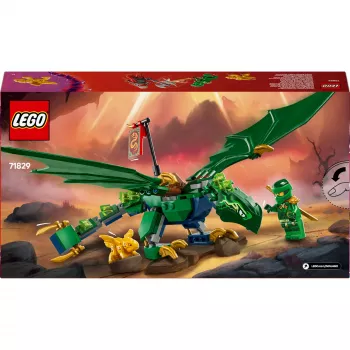 Konstrukcinis žaidimų rinkinys LEGO NINJAGO 71829 Lloyd's Green Forest Dragon, 128 dalių, 2 minifigūrėlės, nuo 6 metų