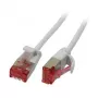Synergy 21 Patch kabelis RJ45 CAT6 250MHz 0,15m Baltas U/FTP plonas apvalus d 3,6mm - tinklo kabelis
