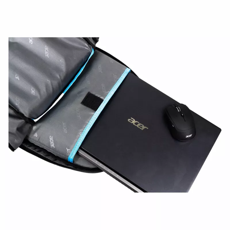 Acer PBG510 kasdienė kuprinė – poliesteris, iki 18 colių, 330×175×480 mm, juoda/mėlyna