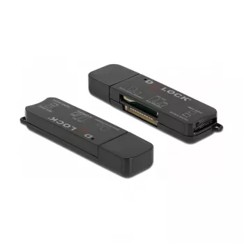 Card Reader DeLOCK SuperSpeed USB SD, Micro SD, MS