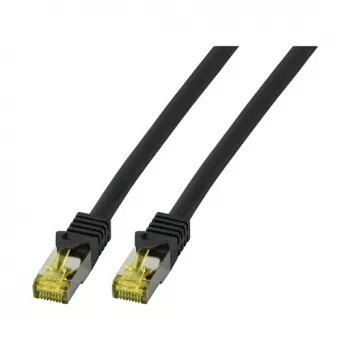 EFB-Elektronik RJ45 Patch Laidas Cat.6A S/FTP LSZH Juodas 1m
