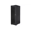 LANBERG 19 37U 800x1000 laisvai pastatoma spinta su perforuotomis durimis ir LCD ekranu (plokščia pakuotė) juoda