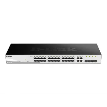D-Link DGS-1210-28 valdomas L2/L2+ jungiklis 1U juodas