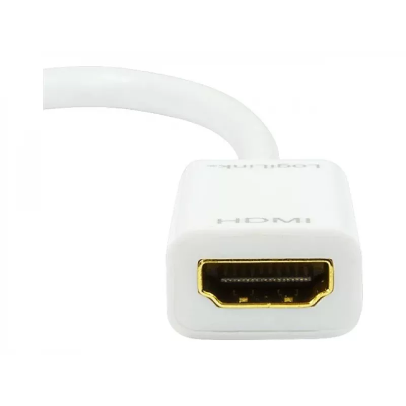 LOGILINK Mini DisplayPort į HDMI Type A adapteris CV0036A, 0,1 m, pilka