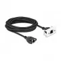 DeLOCK tinklo ilginimo laidas Cat.6A 5m S/FTP RJ45 juodas
