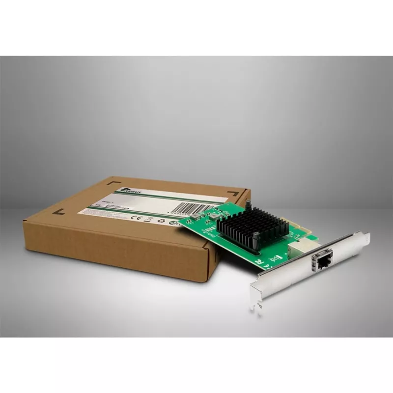 Inter-Tech ST-7267 PCIe tinklo plokštė RJ-45 10 Gbit/s žalia sidabrinė