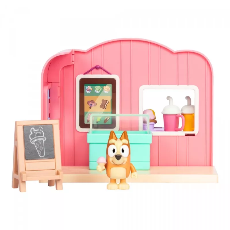 TMTOYS Mini Bluey ledų parduotuvėlė BLU17553 – miniatiūrinės figūrėlės, kolekcinis žaidimų rinkinys