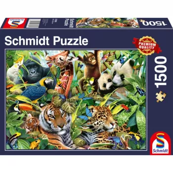 Dėlionė Schmidt Spiele 57385 — 1500 dalių, Gyvūnai, plotis 846 mm
