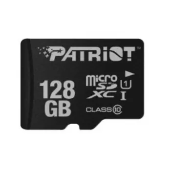 MicroSDXC atminties kortelė PATRIOT PSF128GMDC10 128 GB UHS-I Class 10 U1 80 MB/s, juoda