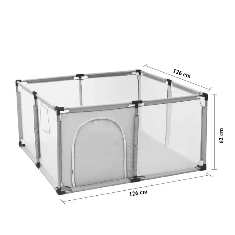 Extralink vaikų žaidimų aptvaras, sausas baseinas, sulankstomas 126x126 cm kamuoliukų duobė k-458