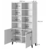 Shelving unit PAFOS 100x40x176.5 cm baltas matinis