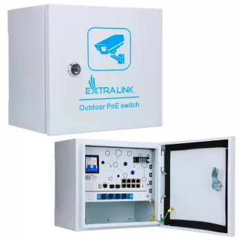 Valdomas jungiklis Extralink Minos 8x RJ45 1000Mbps PoE 200W L2