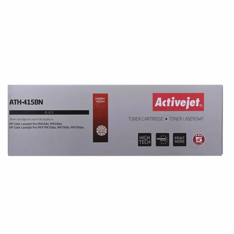 Activejet ATH-415BN kasetė (pakaitalas HP 415A W2030A; Supreme; 2 400 puslapių; juoda) su lustu