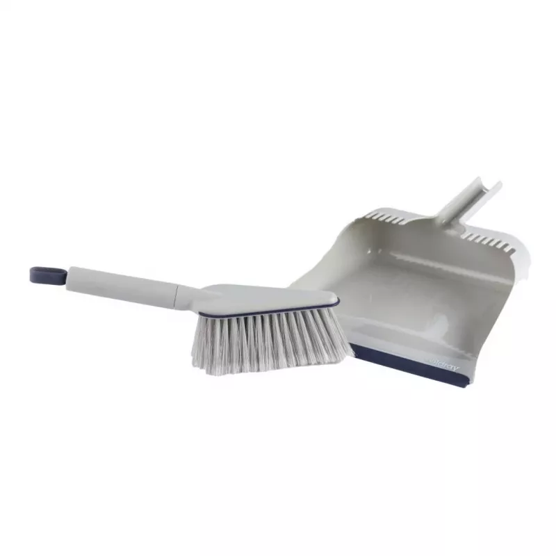 Šluotelės ir šiukšliadėžės rinkinys Beldray LA032760PEU7 Deep Clean, kompaktiška rankinė šluotelė su kampuotais šereliais ir deranti šiukšliadėžė