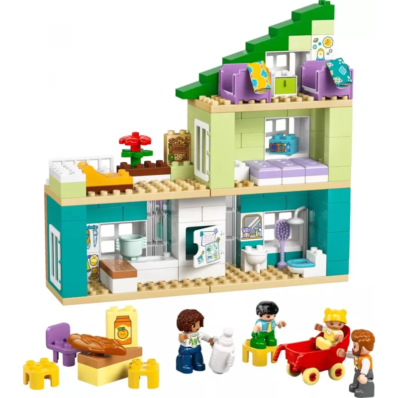 LEGO DUPLO 10470 3 viename Modernus šeimos namas su figūrėlėmis