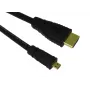 HDMI kabelis SBOX HDMI-MICRO/R 1.4 2 m — micro HDMI į HDMI, versija 1.4, 2 metrų ilgio